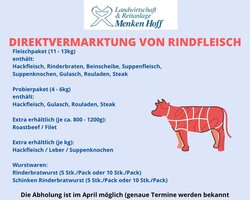 Direktvermarktung von Rindfleisch im April