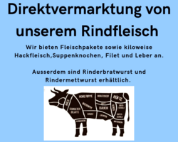 Direktvermarktung von Rindfleisch im April