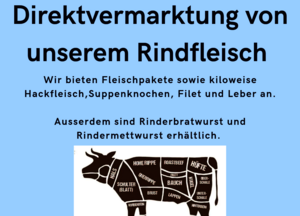 Direktvermarktung von Rindfleisch im April